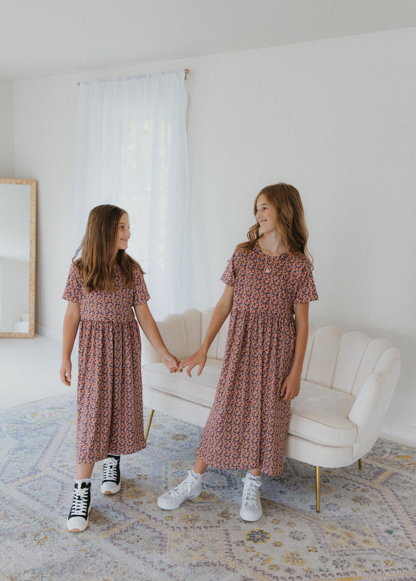 Fall Floral Babydoll Dress