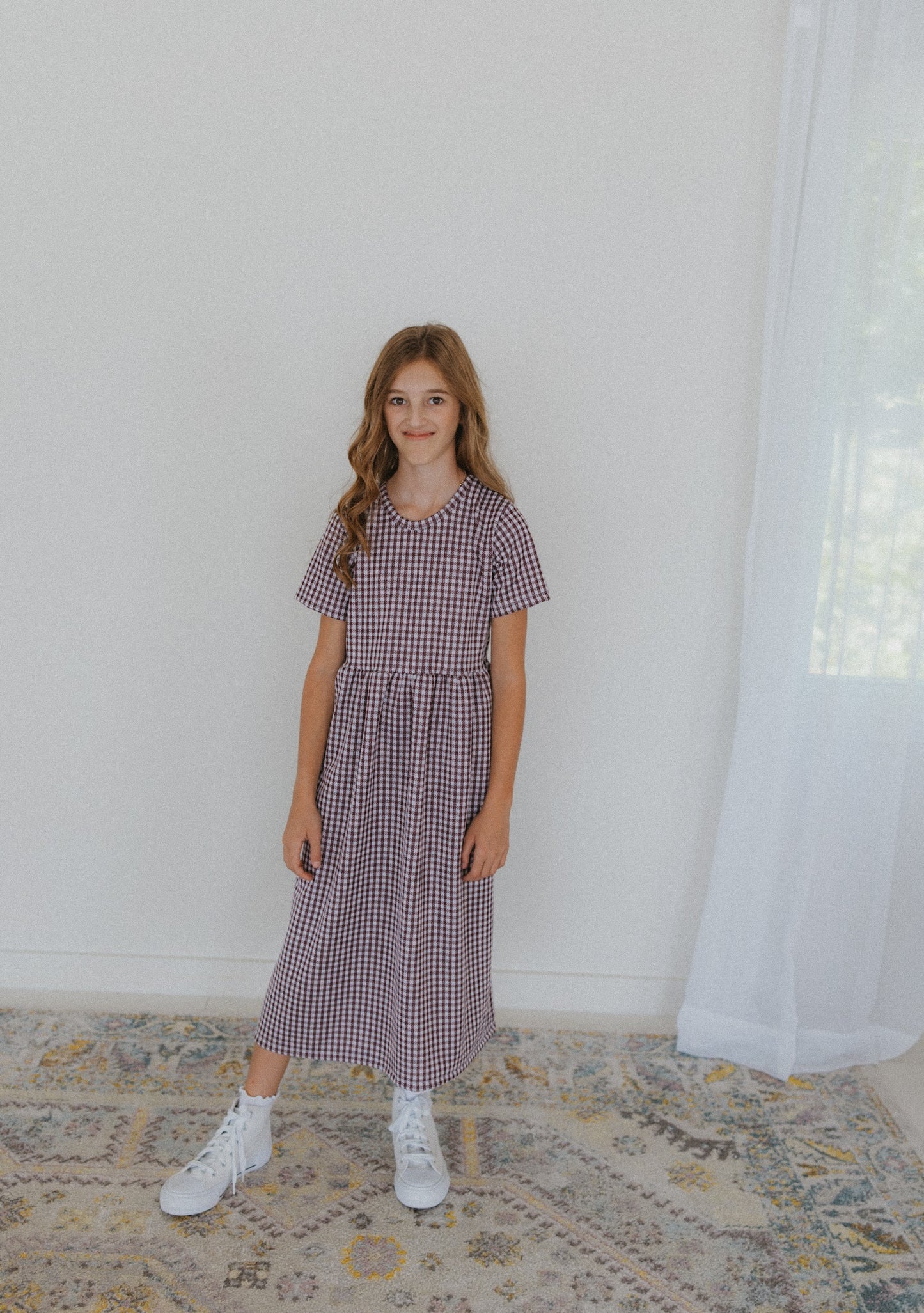 Gingham Midi Dress ( 2 color options)
