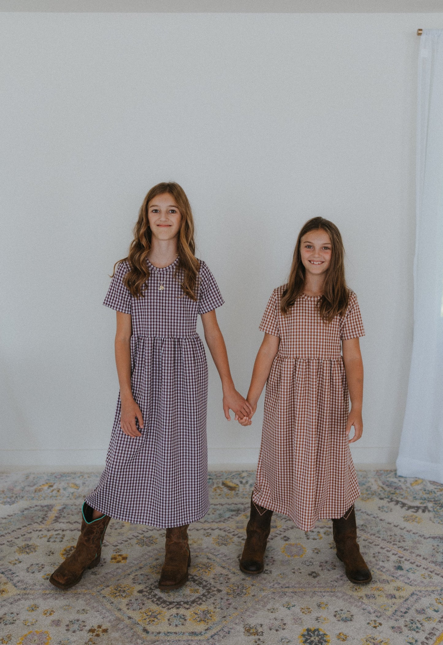 Gingham Midi Dress ( 2 color options)
