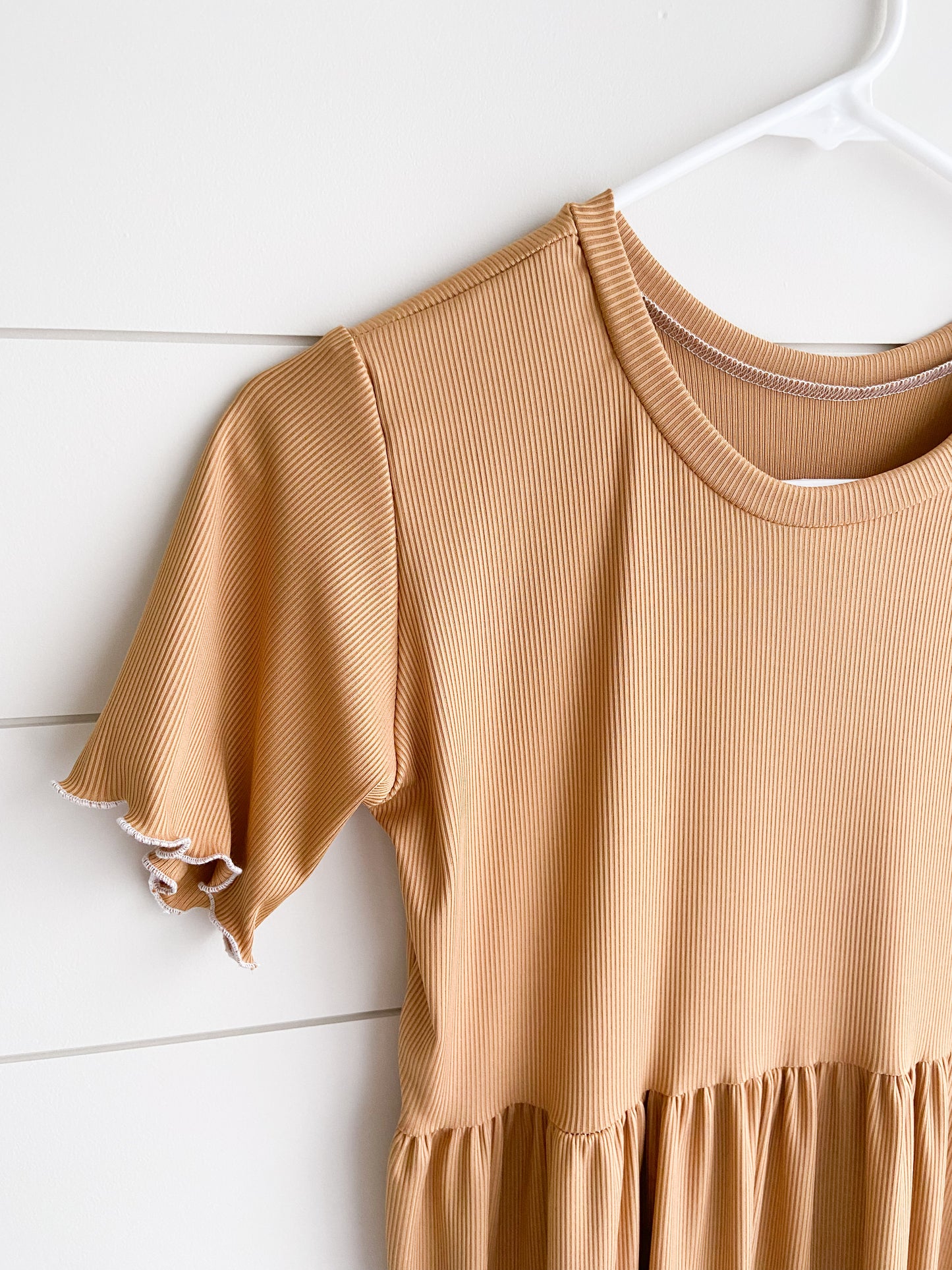 Goldenrod Rib Midi Dress