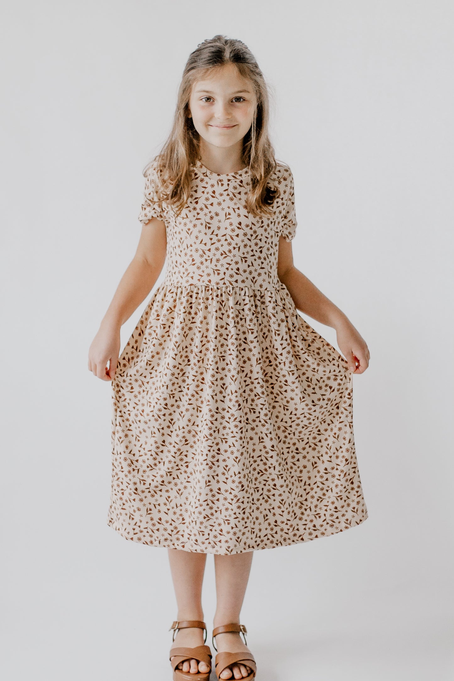 Dainty Floral Midi Dress