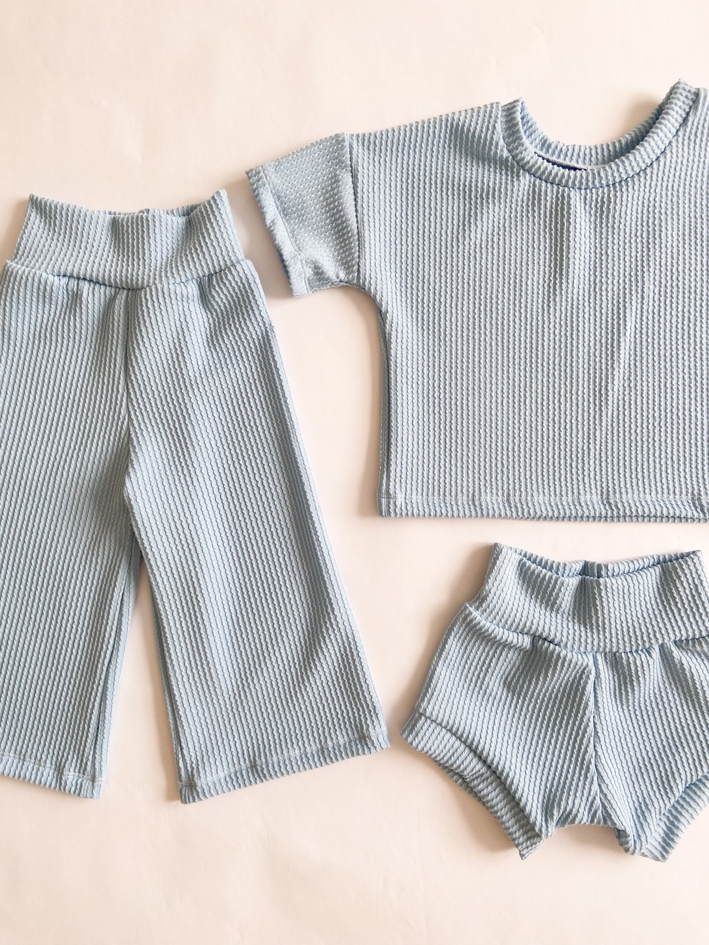 Bright Summer Sets ( T-shirt + wide leg pants)