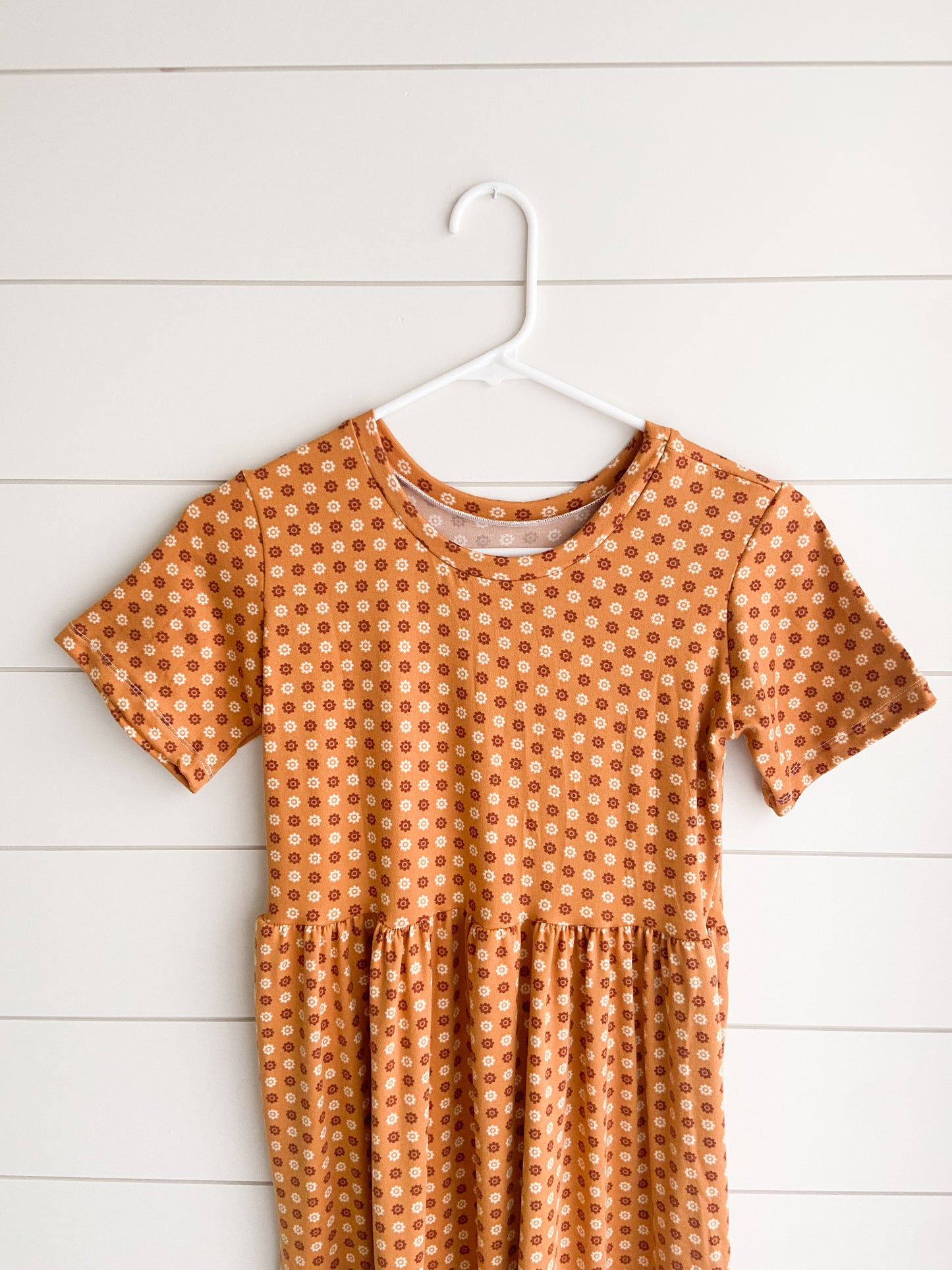 Ginger Retro Floral Midi Dress